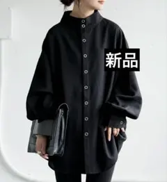 j*4様 美品✨ YONFA ヨンファ シャツ F ブラック ゆったり オーバー