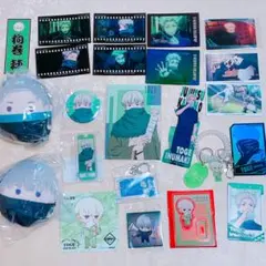 狗巻棘 23点セット 呪術廻戦 箔押し 缶バッジ クリアカード ふわコロりん