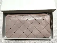 SALE❢　美品CHARLES JOURDAN ピンクグレージュ 縦型カード入れのサムネイル