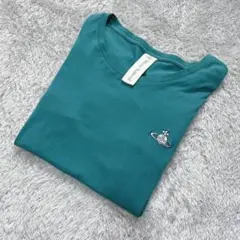 Vivienne Westwood オーブ刺繍 長袖Tシャツ グリーン Lサイズのサムネイル