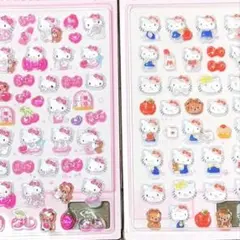 【2点】サンリオ　ハローキティ　ボンボンドロップシール うるちゅるポップシール