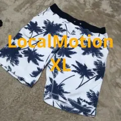 ローカルモーション ショートパンツ XL ホワイト×ネイビーのサムネイル