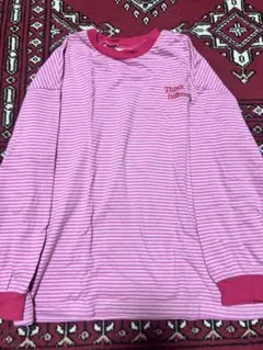 ブリーズBREEZE 長袖カットソー ピンクストライプ140cm