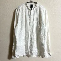 （難あり）H&M 【M】長袖シャツ コットンリネン