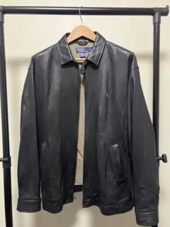 ラルフローレン　ラムレザージャケット　ブラック