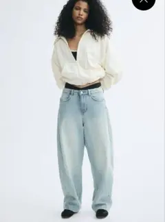 H&M ライトブルー デニム 38