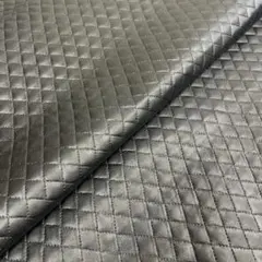 【SALE】AI15 牛 オイル キルティング風 ブラック 140ds