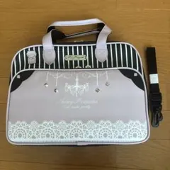 新品　習字セット　ショルダーベルト付　パープル　女の子　姫　プリンセス