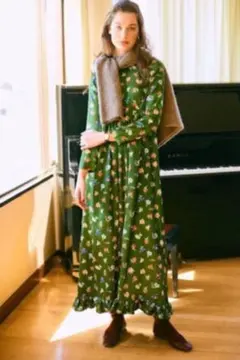 ザ シンゾーン/THE SHINZONE　長袖　花柄ロングワンピース