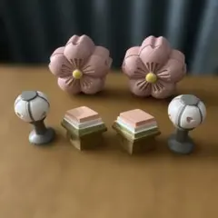 ナチュラルキッチン　ひな祭り　雛飾り　桃の節句　桜のオブジェ　6点セット　春
