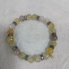 多色ガラスビーズブレスレット
