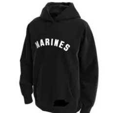 MARINES ロゴ ブラック パーカー