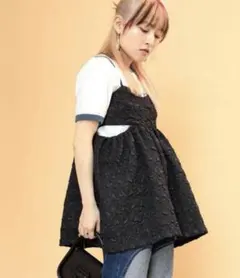 Ray beams レイビームス　フクレ ジャカード カットアウト キャミソールのサムネイル