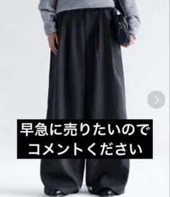 SINSS 3タックワイドストレートスラックス