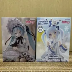 初音ミク　フィギュア2種セット（ヴィンテージドール＆雪ミク）