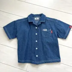 【美品】EDWIN 半袖デニムジャケット110サイズ