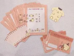 サンリオ　ポムポムプリン　レターセット　シール　平成