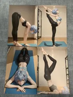 レイ ヨガポーズ　ポストカード4枚セット