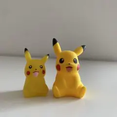 ポケモン　ピカチュウ　ミニソフビ　レトロ2点セット