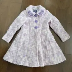 ANNA SUI mini 薄紫 花柄 ツイード　コート