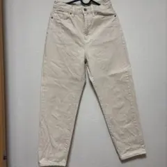 UNIQLO ストレートデニム クリーム色 26（66cm）