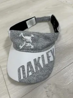【即購入OK】OAKLEY サンバイザー グレー × ホワイト ゴルフ