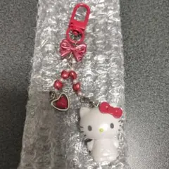 ハローキティ シークレットキーホルダー ミニチュアキルト レッド