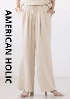 アメリカンホリック 前後ロゴノースリーブカットプルオーバー