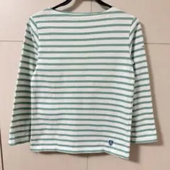 ORCIVAL グリーン ボーダー 7分袖 ロンT