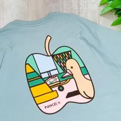 新品 ナイキSB プリントTシャツ 綿 青 XL