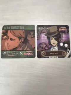 進撃の巨人 ジャン・キルシュタイン ハンジ・ゾエ まねきねこコラボ コースタ