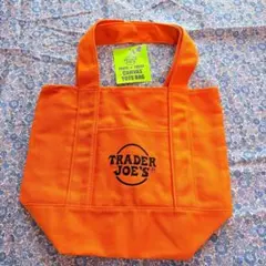 【新品未使用】TRADER JOE'S ミニエコバッグ　オレンジのサムネイル