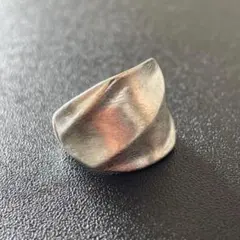 リング　シルバー925刻印　レトロスクエア　メキシカンアクセサリー　ヴィンテージ