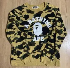A BATHING APE カモフラ トレーナー S
