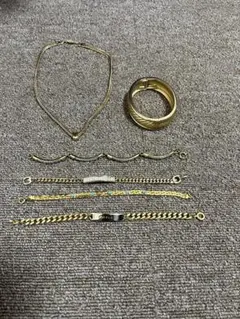 金メッキアクセサリー6点セット