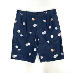PAPAS パパス コットンリネン 2タック ショートパンツ 54 XL程度のサムネイル