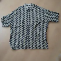 pierre cardin アロハシャツ 半袖 幾何学柄のサムネイル