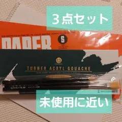 いずみゆ様専用【美品】TURNERアクリルガッシュ・ペーパーパレット・絵筆セット