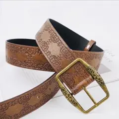 【穴あけ追加可能】ベルト ブラウン ヴィンテージ アメカジ レトロ