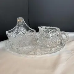 ボヘミアクリスタル ミルク&シュガーセットのサムネイル