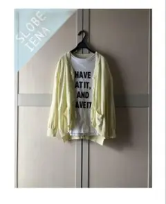 スローブイエナ ハイツイストコットンVネックカーディガン