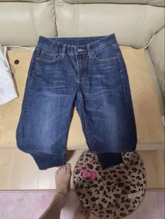 レディース スキニーデニムパンツ インディゴ サイズ23のサムネイル