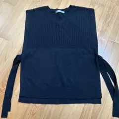 美品✨ikka ブラック ニットベスト M