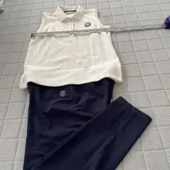 ゴルフ レディースウェア ポロシャツとパンツセット Lサイズアンパシー