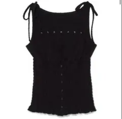 andmary Lana ribbon tops black アンドマリー