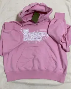 クリーニング済GUCCI ウェブ＆GUCCI ハーフジップ パーカー 白ラグラン 