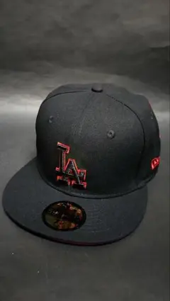 NEWERA LAドジャースゴジラアートカスタムキャップブラック1/2