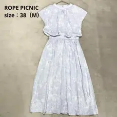 ROPE PICNIC ノースリーブ ロングワンピース【M】花柄 きれいめ