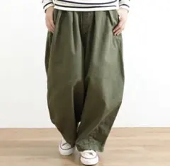 HARVESTY ハーベスティ サーカスパンツ　ミリタリーグリーン2