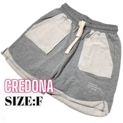 ⭐️A824⭐️ CREDONA ♥ スウェット ラフ 刺繍ロゴショートパンツ